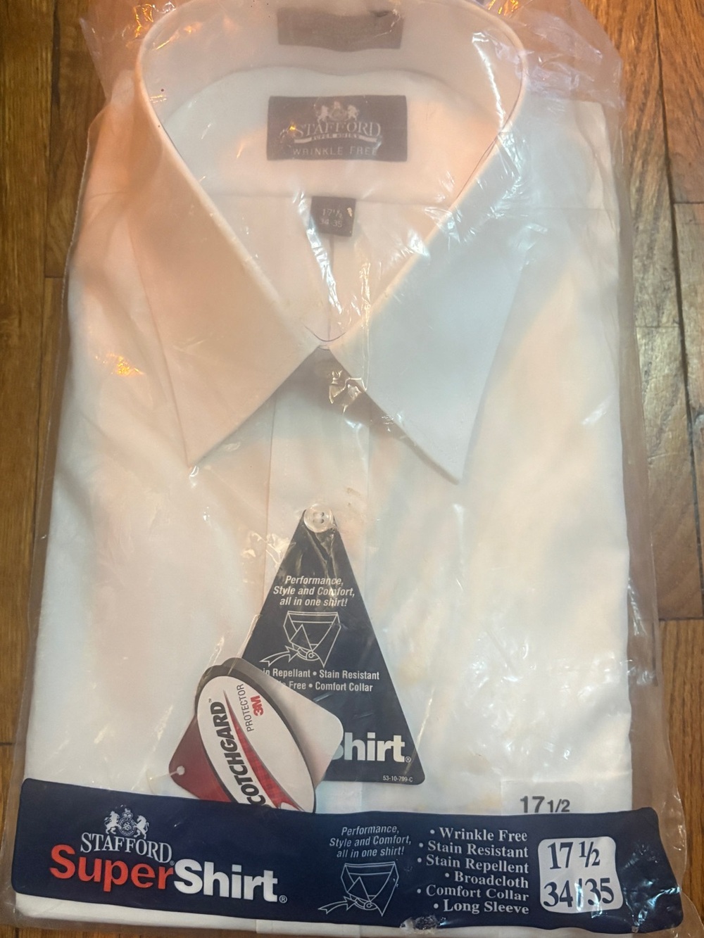 Stafford White Men's Dress Shirt - SuperShirt